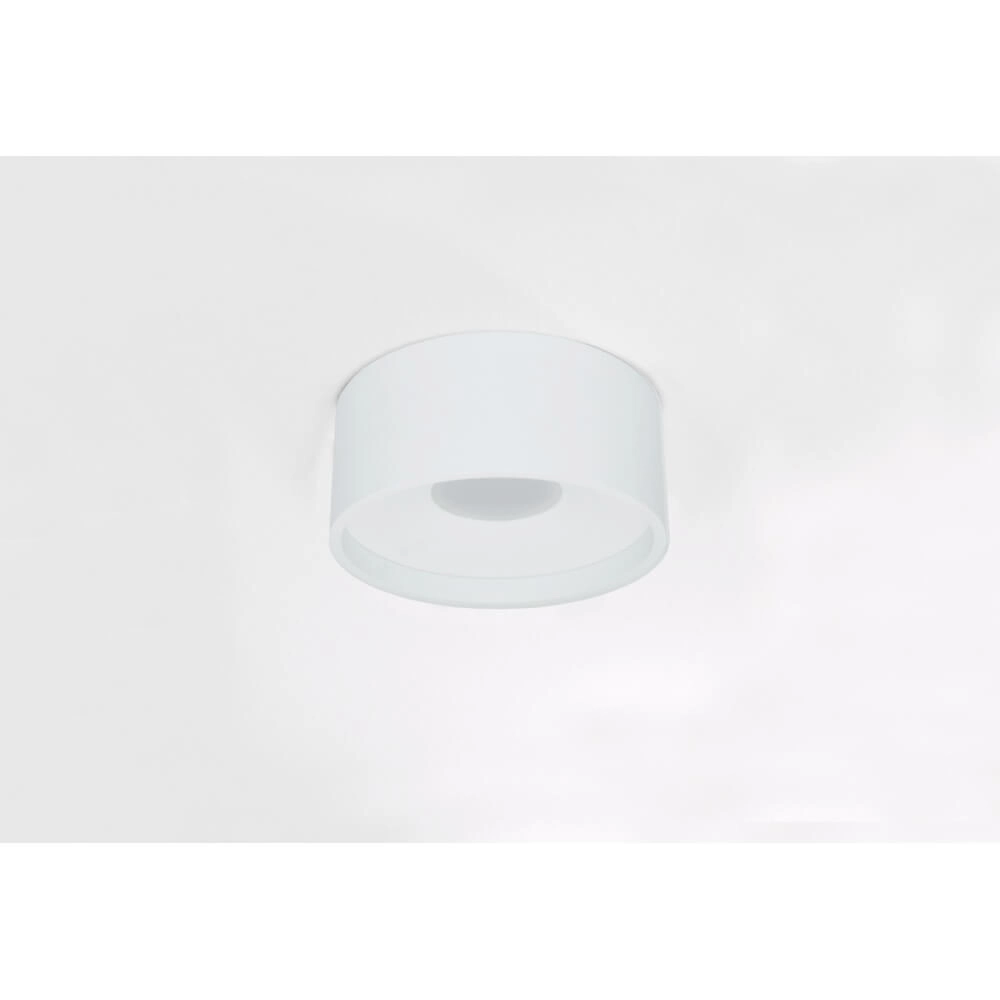 Strakke plafondlamp Oran Ø 12cm wit Artdelight 8719831731169