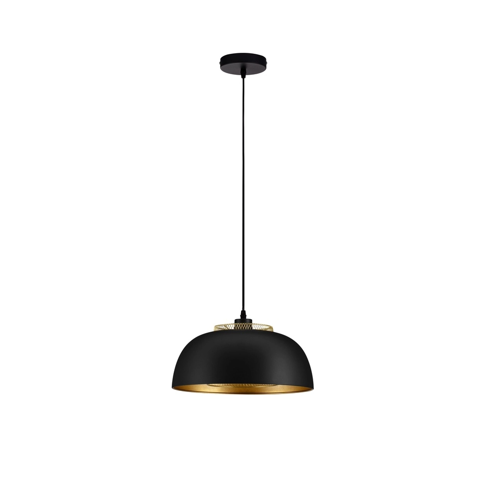 Hanglamp Sqube zwart met goud Lyora 5212017454799