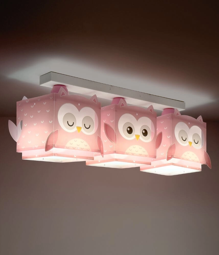 Kinderkamer plafondlamp Pink Owl Dalber 8420406644837