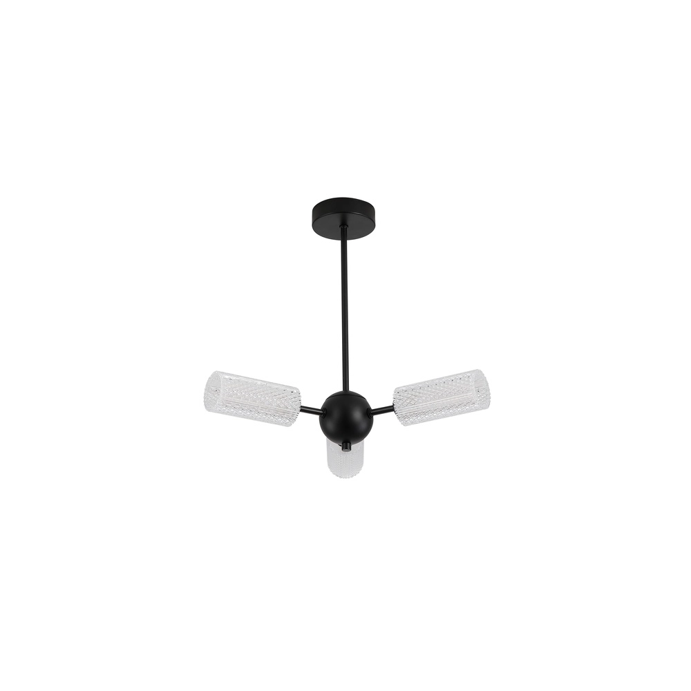 Plafondlamp Cosmic zwart 3-lichts