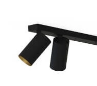 Zwart met gouden plafondlamp Mono Lyora 5903139769891