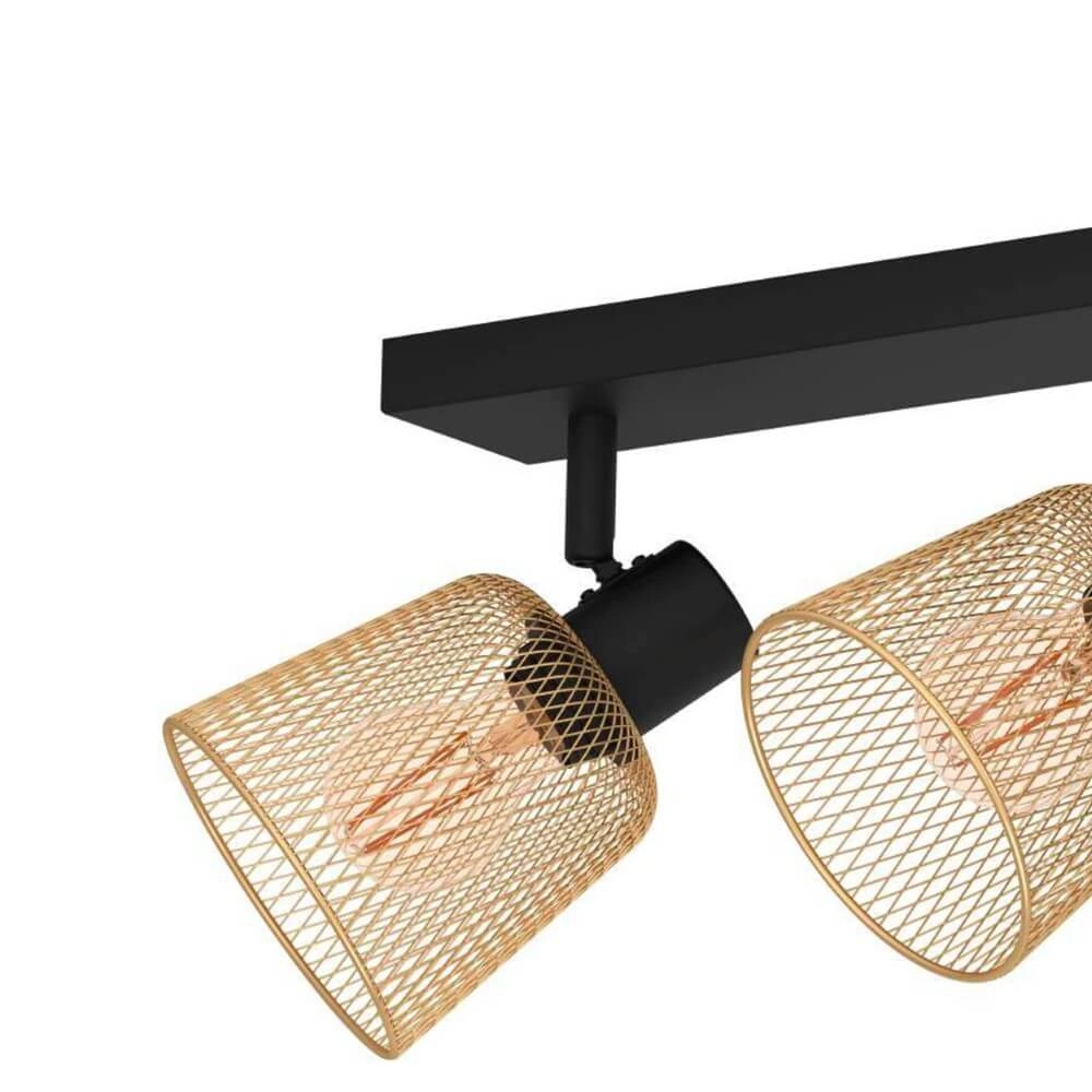 Plafondlamp Coslada 4-lichts - goud met zwart Eglo 9008606262076