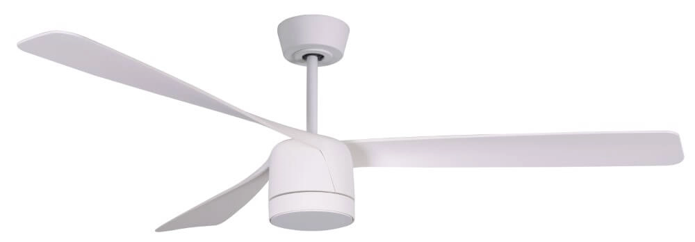 Witte plafondventilator met lamp Peregrine Ø 142cm Witte plafondventilator met lamp Peregrine Ø 142cm