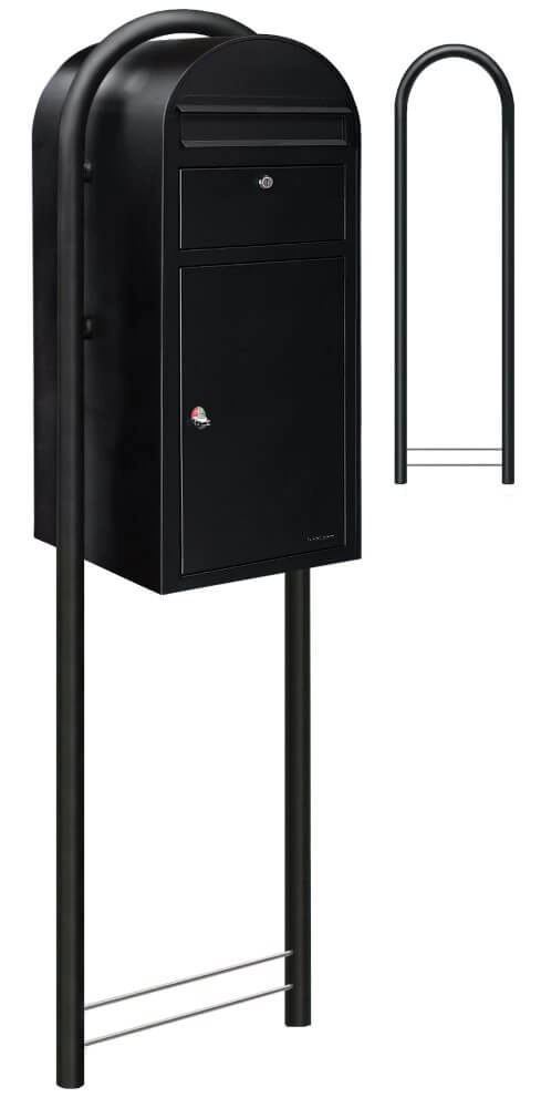 Brievenbus Cargo 9005 Struktuurzwart Bobi 6417237042262