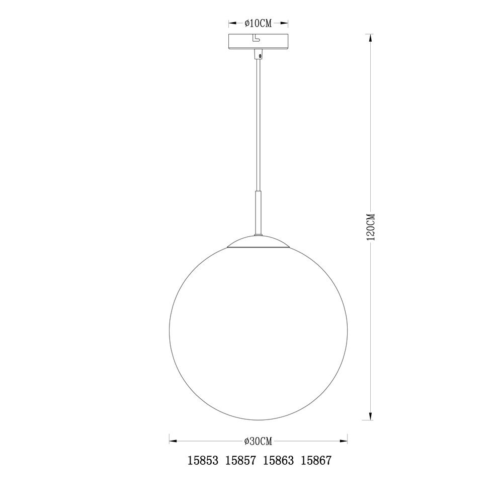 Hanglamp Varus nikkel Ø 30cm Globo 9007371377442