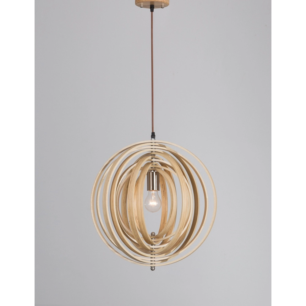 Moderne hanglamp Asco hout Ø 43cm