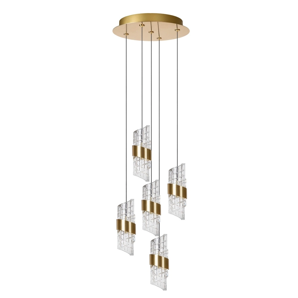 Design hanglamp Kligande 5-lichts goud rond