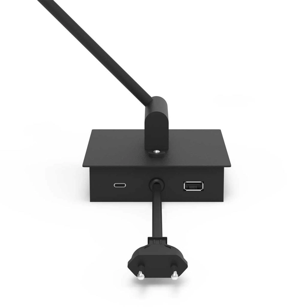 Wand leeslamp Retina zwart Steinhauer 8712746165104