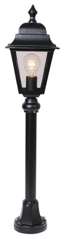 Klassieke tuinlamp Quadrana 78cm zwart