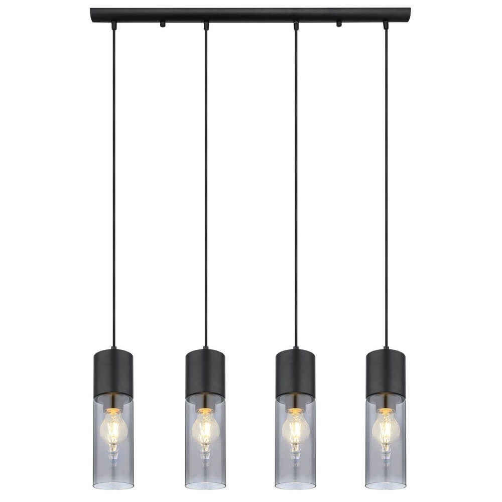Strakke hanglamp Annika 4-lichts Globo 9007371439768