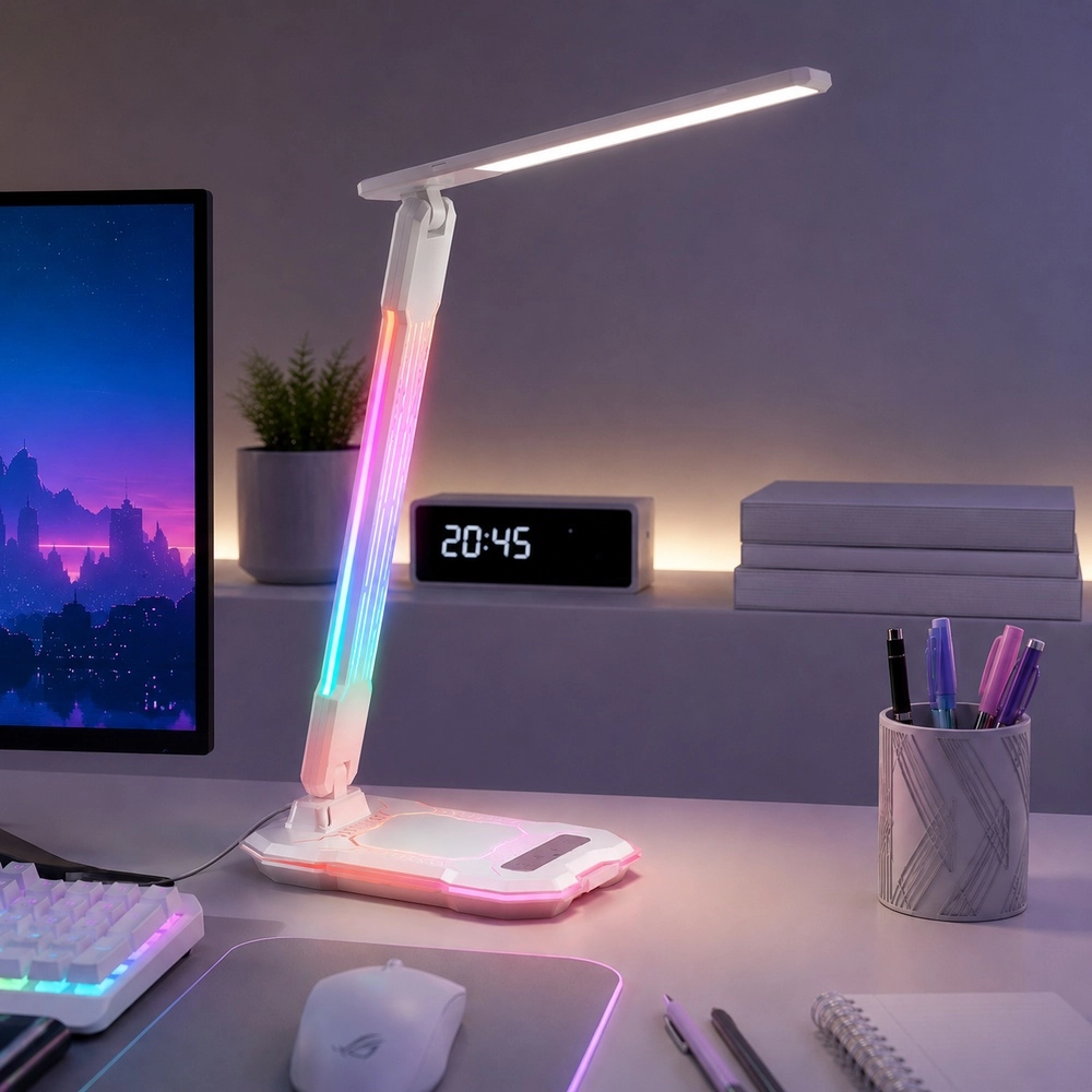 Bureaulamp Cyberglow wit Brilliant 4004353460678
