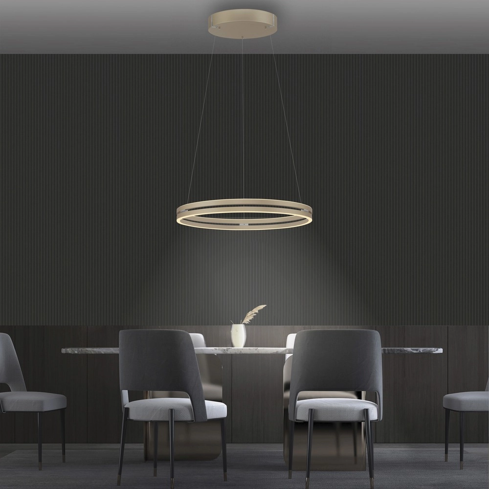 Kantoor hanglamp Pure E-Loop bronce - Ø 70cm Paul Neuhaus 4012248398364