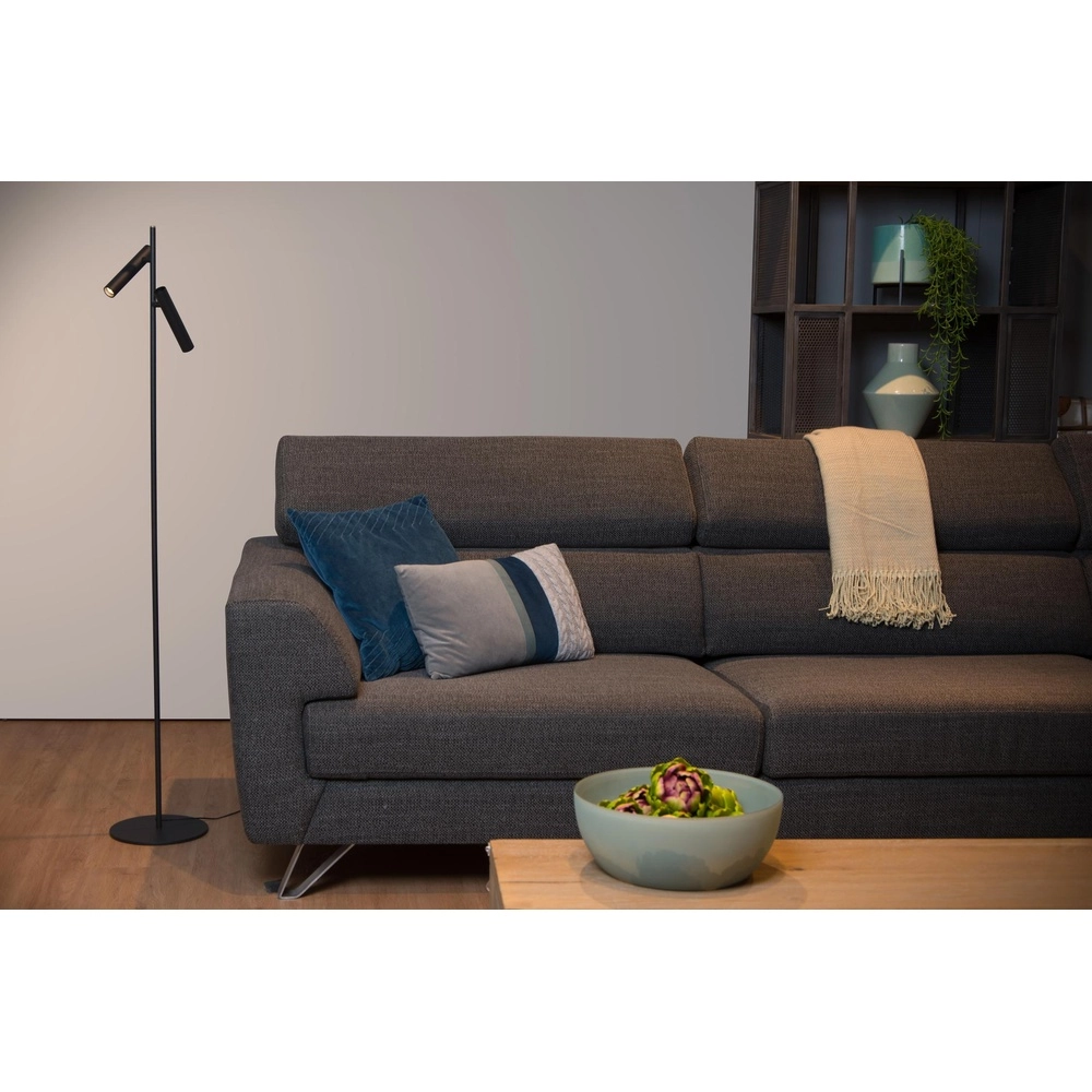 Leeslamp Philon dubbel zwart Lucide 5411212791702