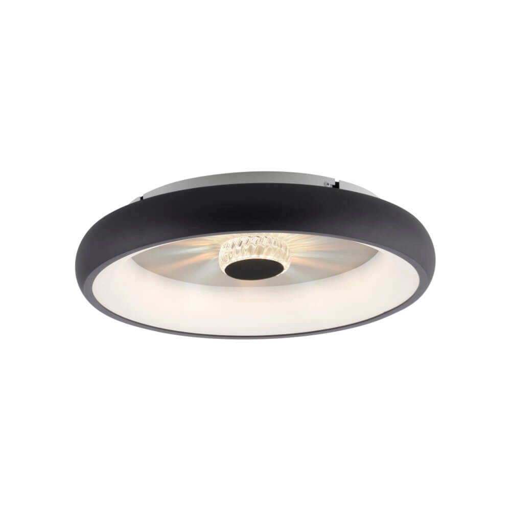 Ronde plafondlamp Vertigo zwart Ø 46,5cm Ronde plafondlamp Vertigo zwart Ø 46,5cm