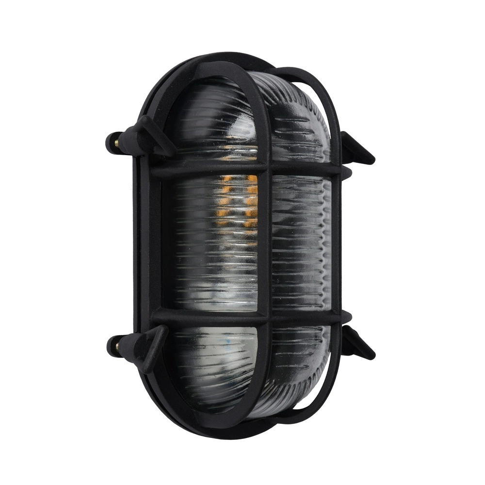 Bullseye wandlamp Dudley IP54 zwart