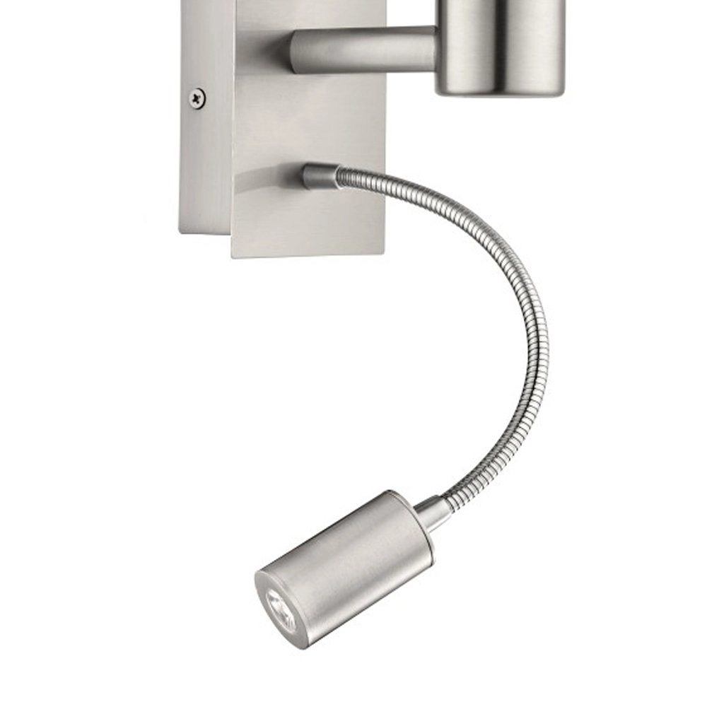 Schemerlamp Pasteri grijs met leeslampje Eglo 9002759964795