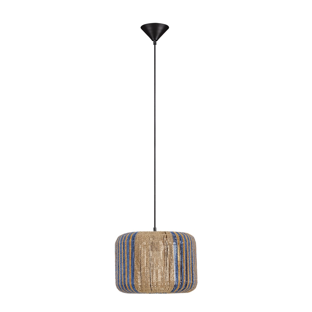 Hanglamp Abby Ø 33cm bruin met blauw Lyora 5212017477330