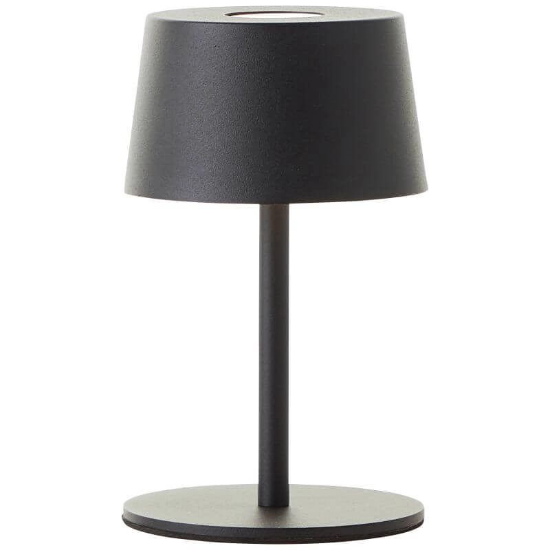 Oplaadbare tafellamp Jona zwart Brilliant 4004353449086