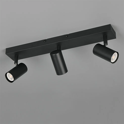 Opbouwspot Taryn 3-lichts zwart Trio 4017807685596