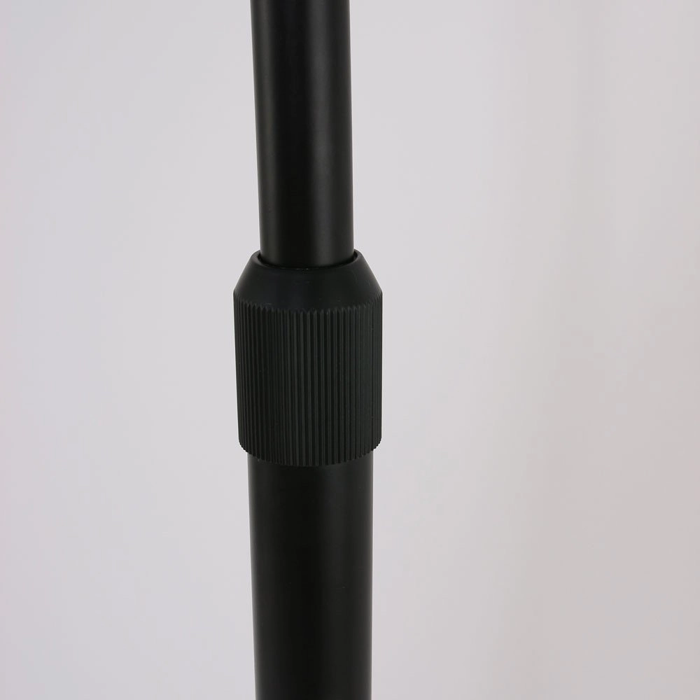 Booglamp Stresa zwart met lampenkap wit Steinhauer 8712746106657