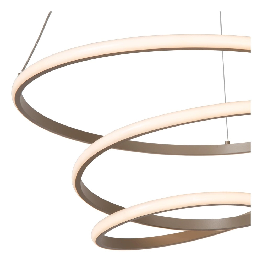 Moderne hanglamp Espiral zand bruin 40W Lucide 5411212782991