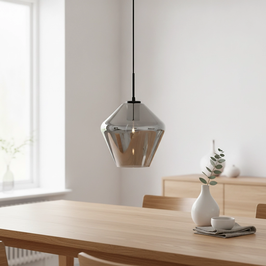 Hanglamp Veiro chroom glas Ø 23 x 22cm