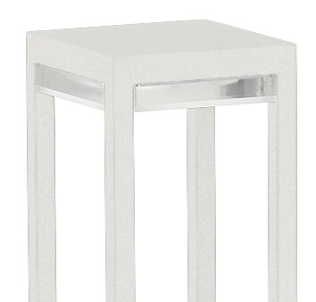 Tuinverlichting vierkant Poast 70cm - wit Albert 4007235822809