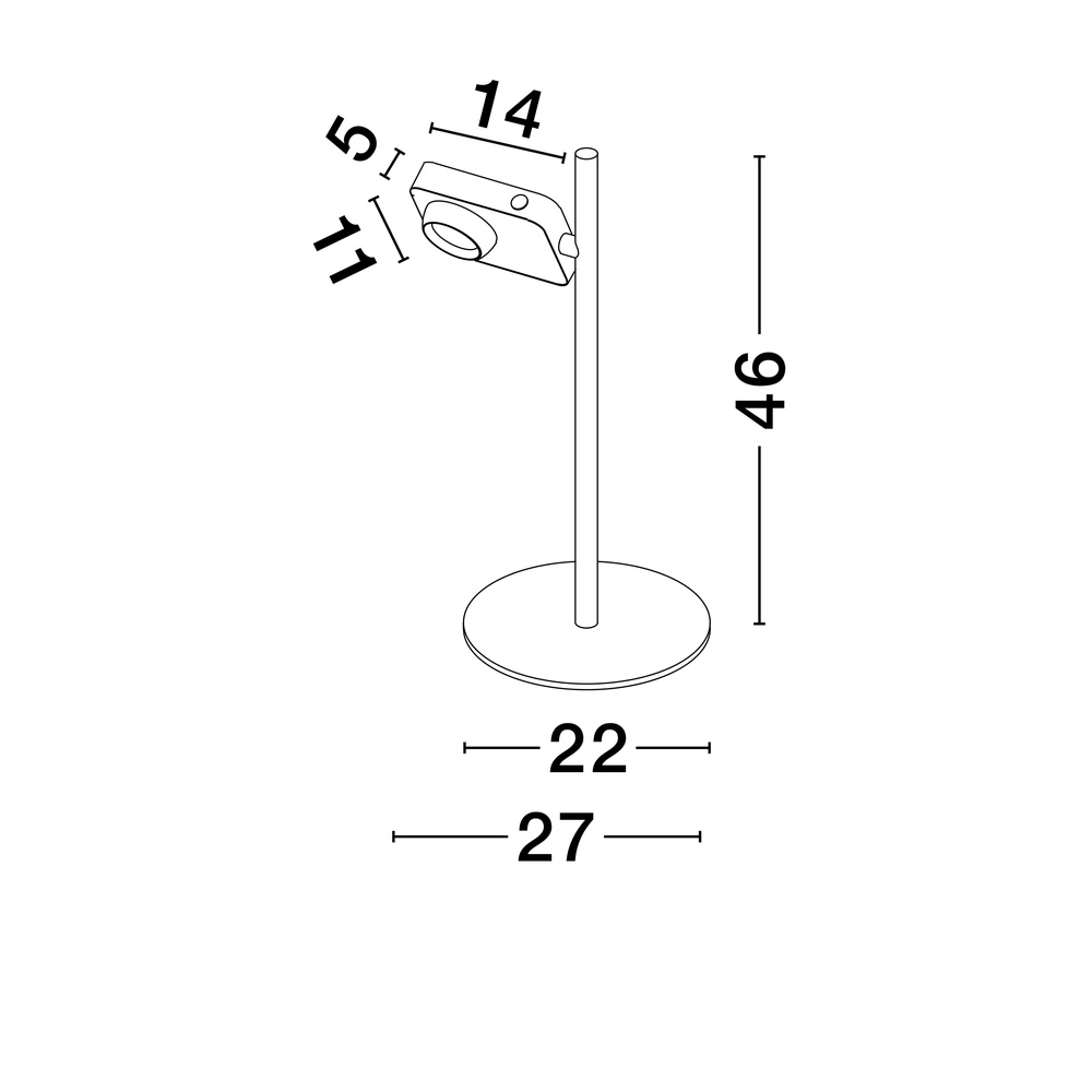 Tafellamp Kedros zwart Lyora 5212017464057