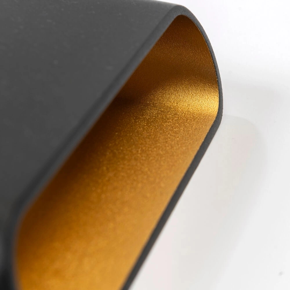 Wandlamp Diaz L Zwart met goud Artdelight 8720701100299