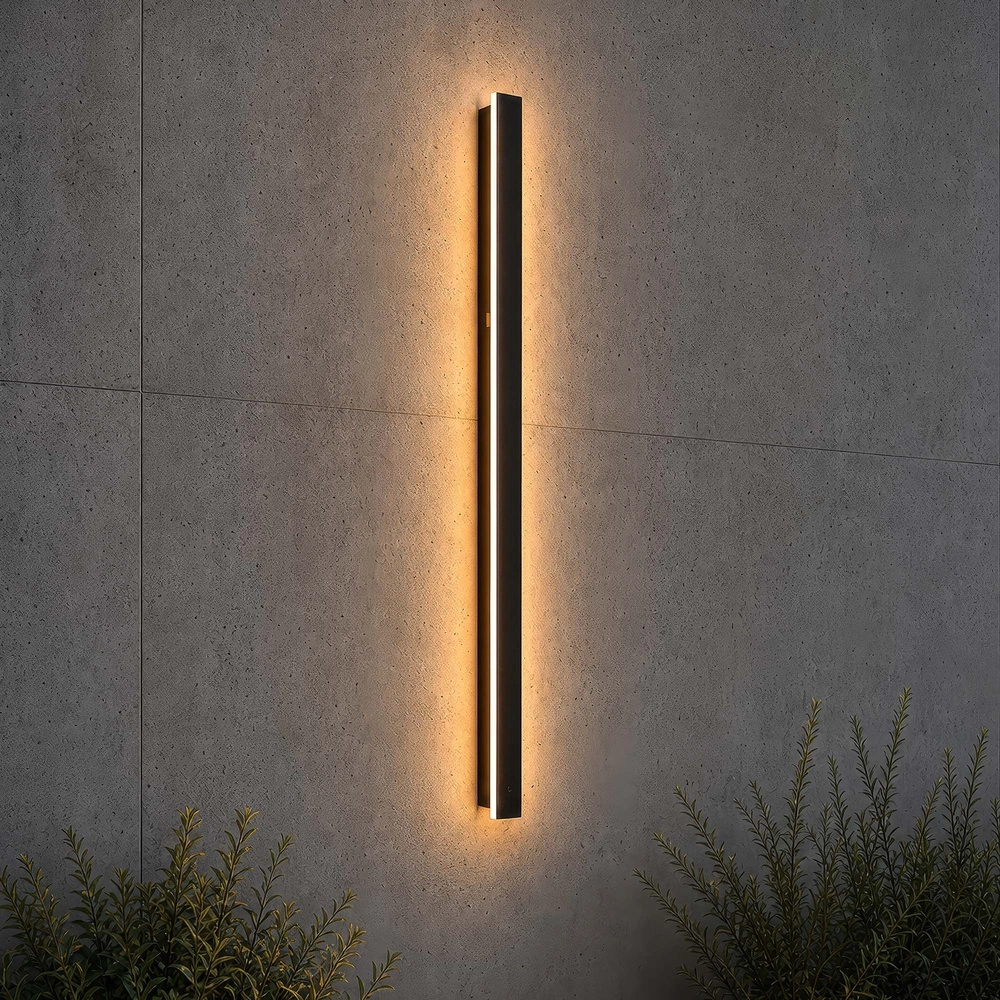 Design wandlamp Black Line zwart 90cm Searchlight 5,05342E+12