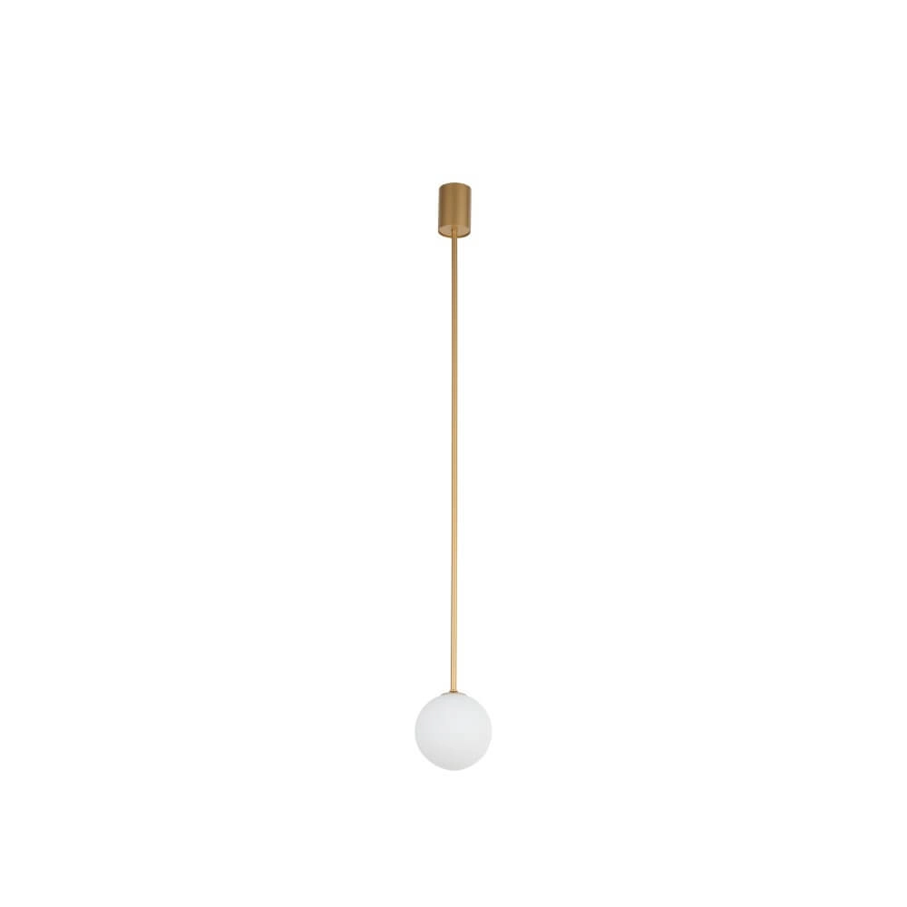 Glazen plafondlamp Kier M goud - 96cm