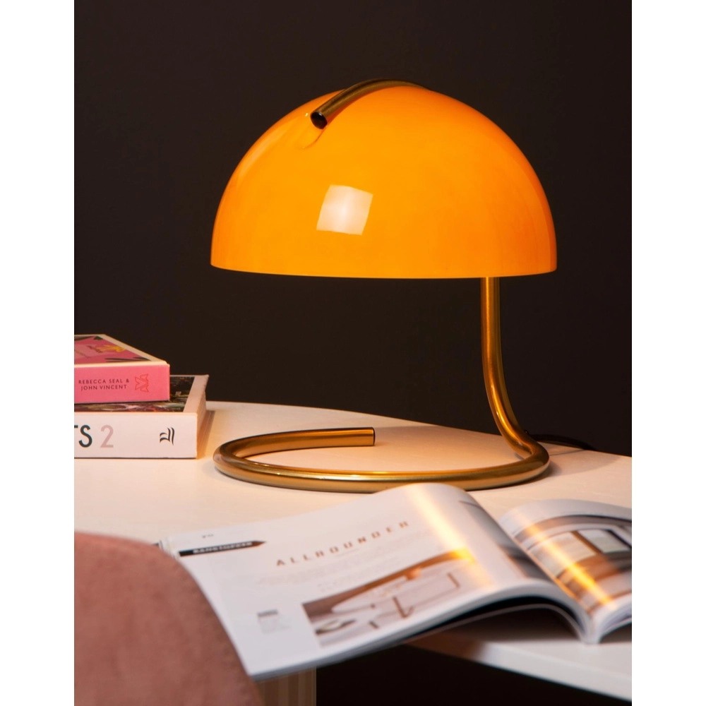 Klassieke tafellamp Cato oranje Lucide 5411212460875