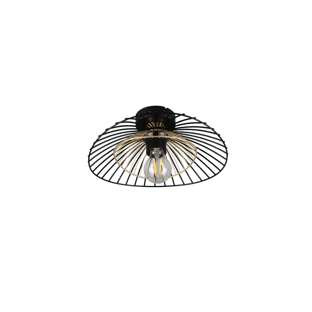 Plafondlamp Lauris Ø 30cm zwart Trio 4017807678116