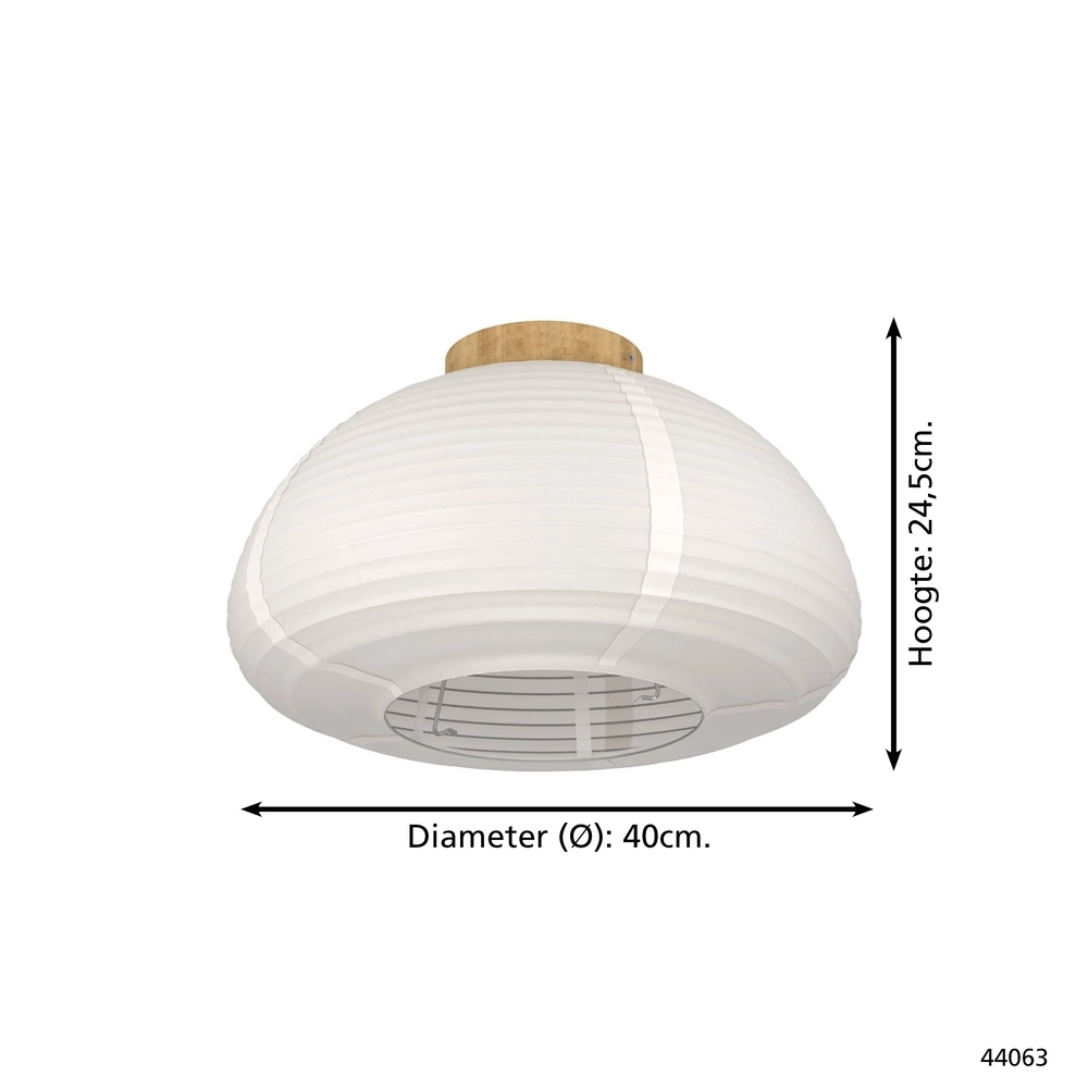 Plafondlamp Summerhill Ø 40cm - reispapier Eglo 9002759440633