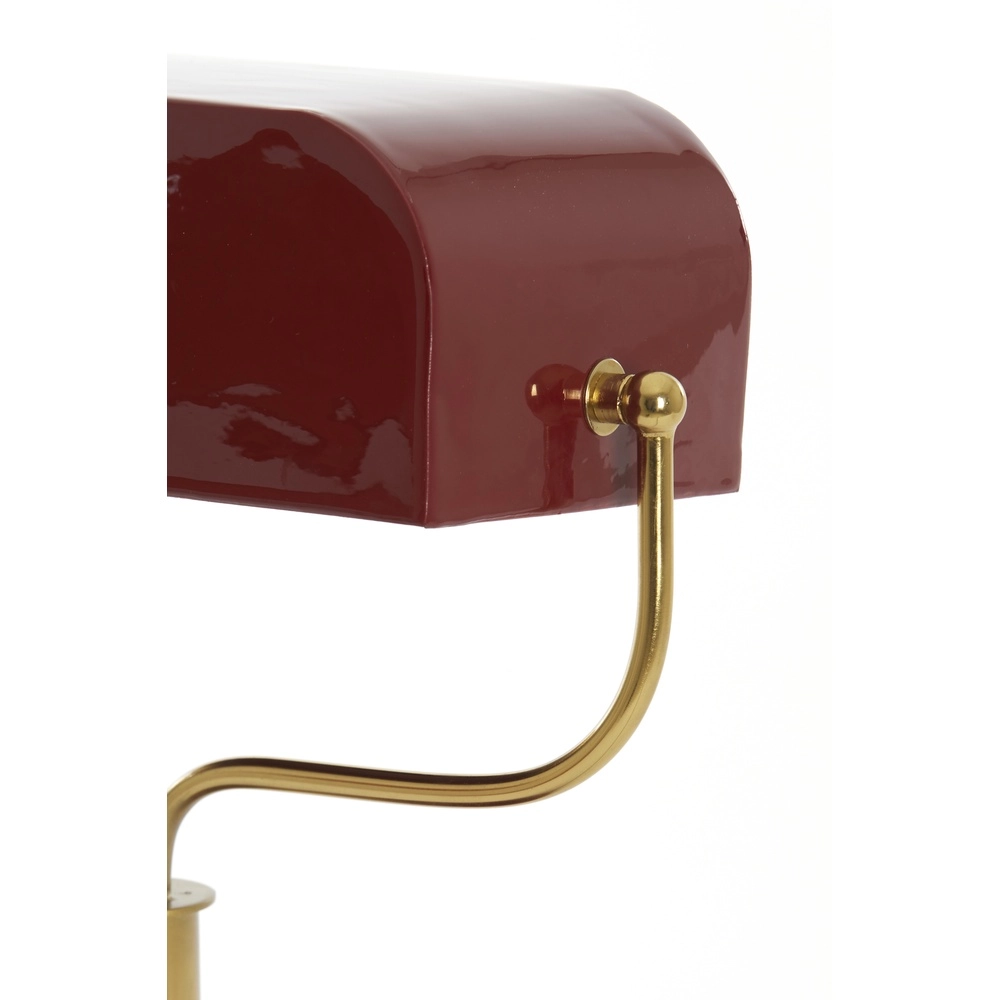 Bankierslamp Ayer bordeaux met goud Light & Living 8717807742850
