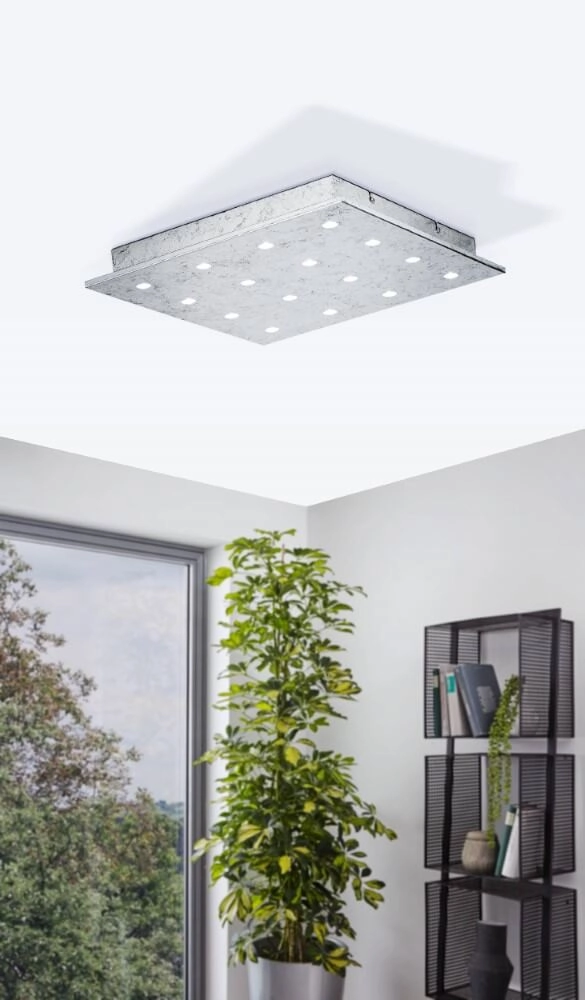 Design plafondlamp Vezeno 1 zilver 37cm Stars of Light 9002759390730