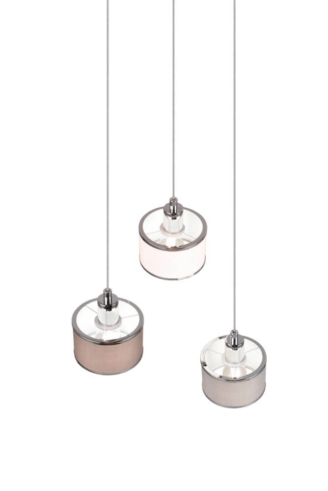 3-lichts hanglamp Kaprun rond Ø 29cm Trio 4017807581164