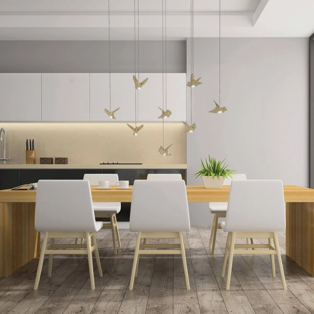 8-lichts hanglamp Paratebueno 2 messing Stars of Light 9008606292196