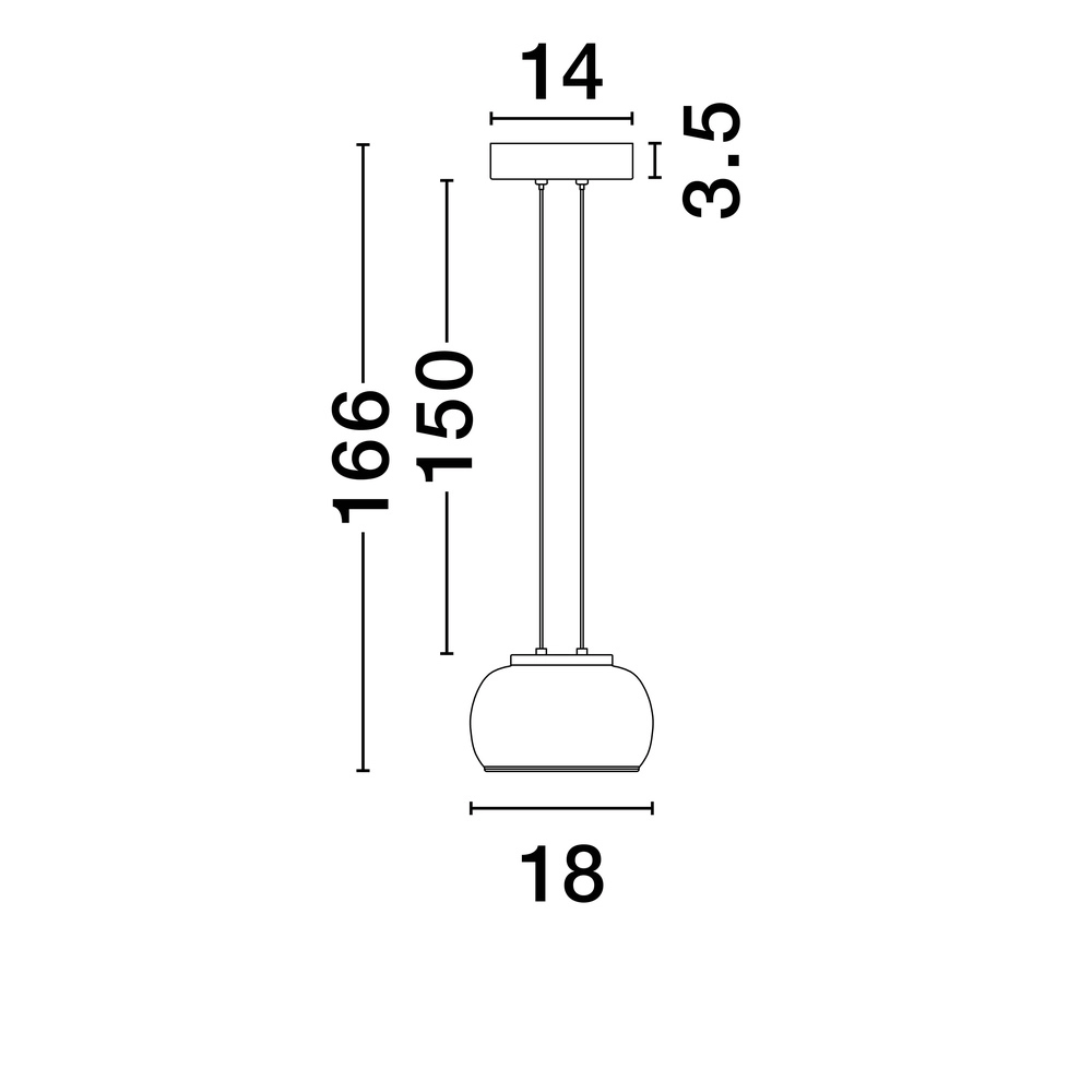 Moderne hanglamp Bios enkel zwart Lyora 5212017458513