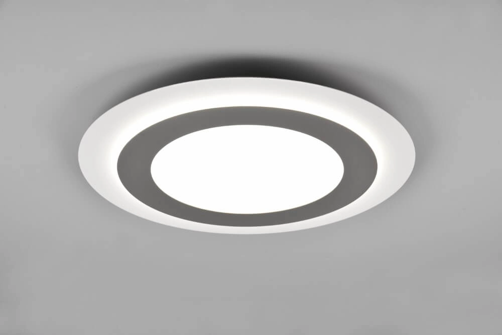 Ronde design plafondlamp Morgan nikkel Trio 4017807574418