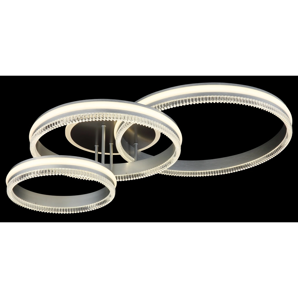 Plafondlamp Francine gunmetal 3 ringen Globo 9007371589630