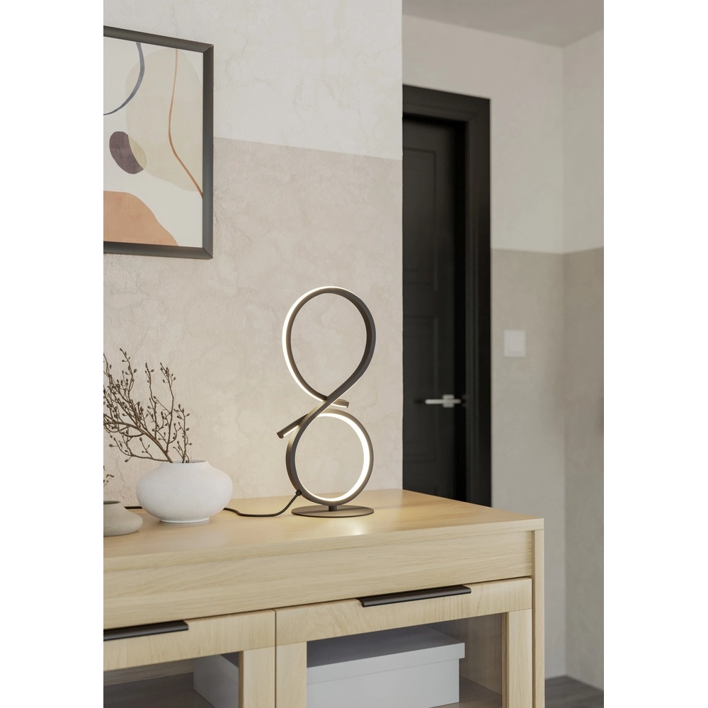 Moderne led tafellamp Serpins 40cm - zwart Eglo 9008606313686