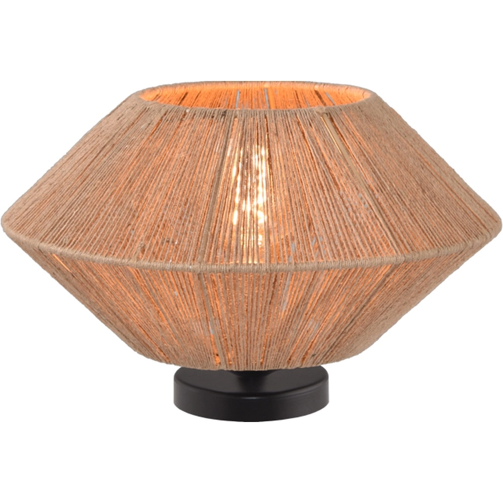 Tafellampje Bicono met touwkap Ø 35cm