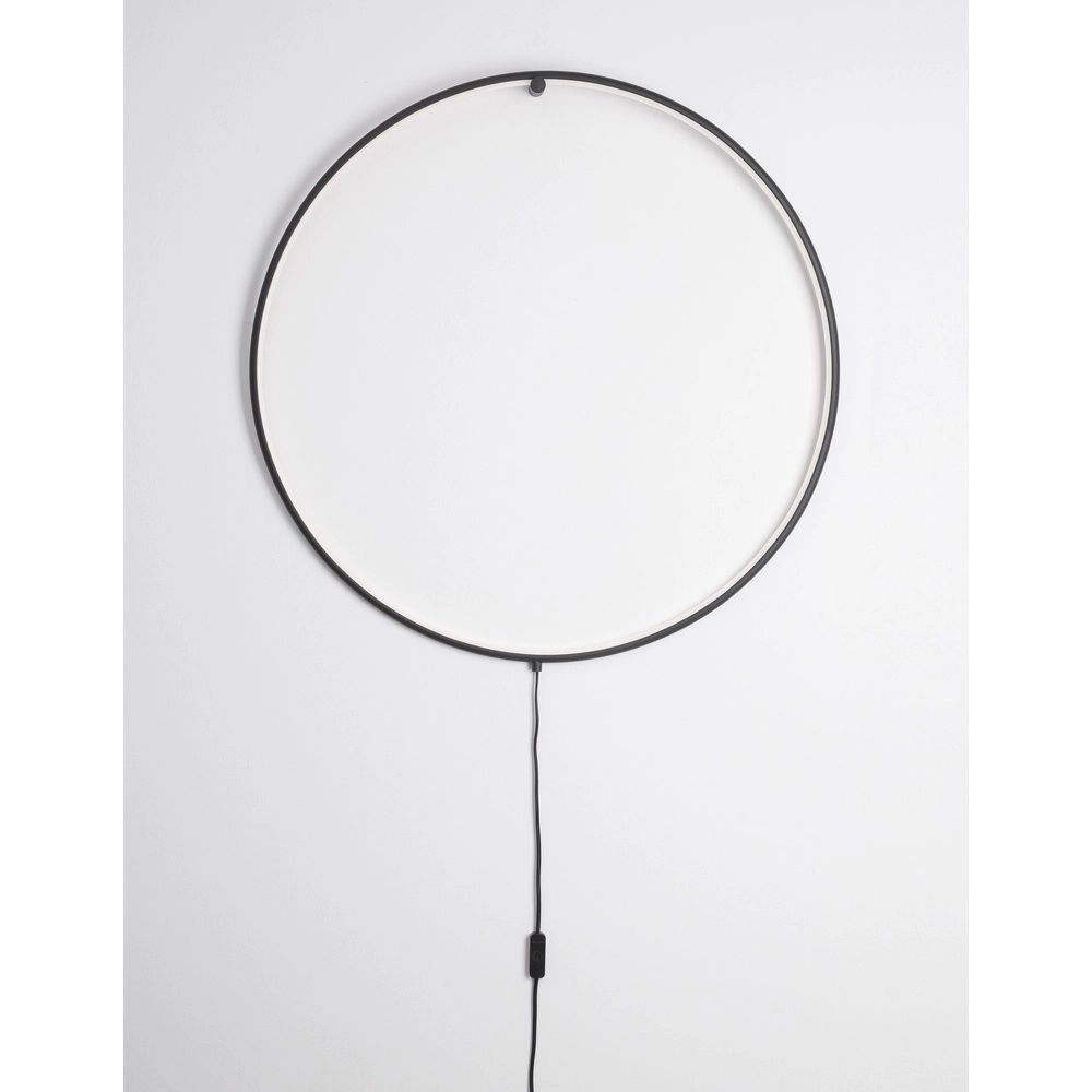 Vloerlamp Ring zwart Ø 79cm Lyora 5212017424266