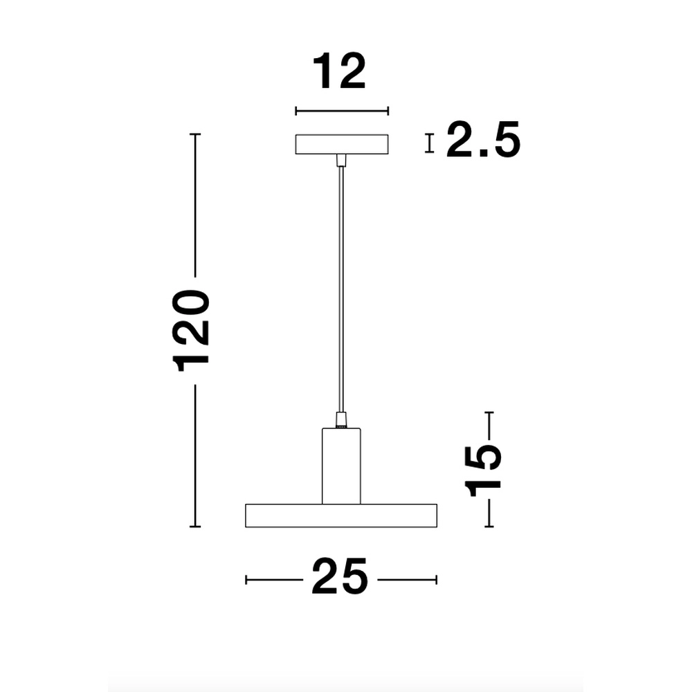 Design hanglamp Garni enkel zwart Lyora 5212017420763
