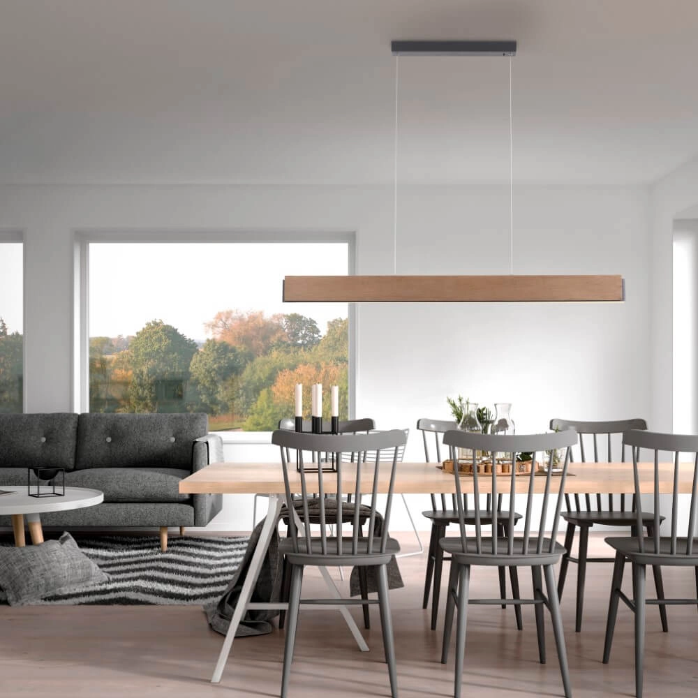 Design hanglamp Palma hout Paul Neuhaus 4012248358962