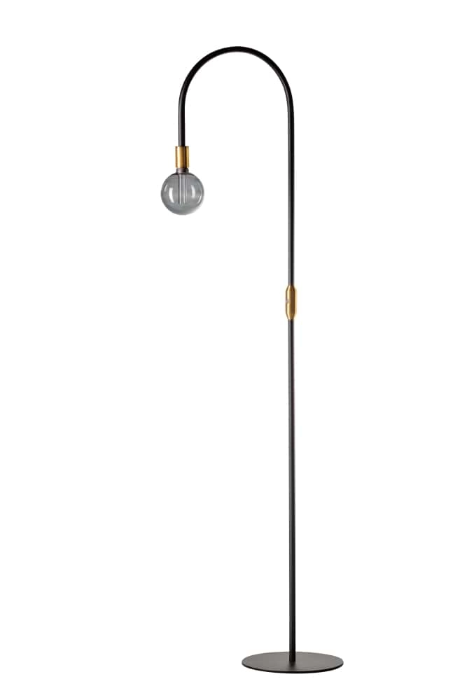 Vloerlamp Pike 180cm zwart met goud Vloerlamp Pike 180cm zwart met goud