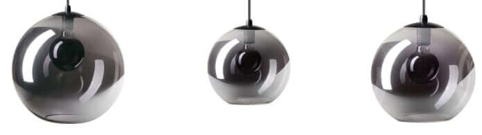 6-lichts glazen hanglamp Orb ETH 8720195300670