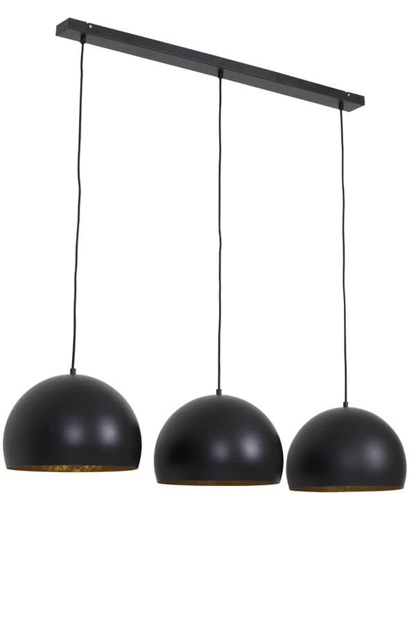 3-lichts hanglamp Jaicey zwart Light & Living 8717807231071