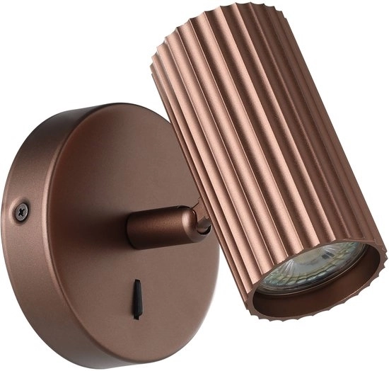 Opbouwspot Portillo enkel brons